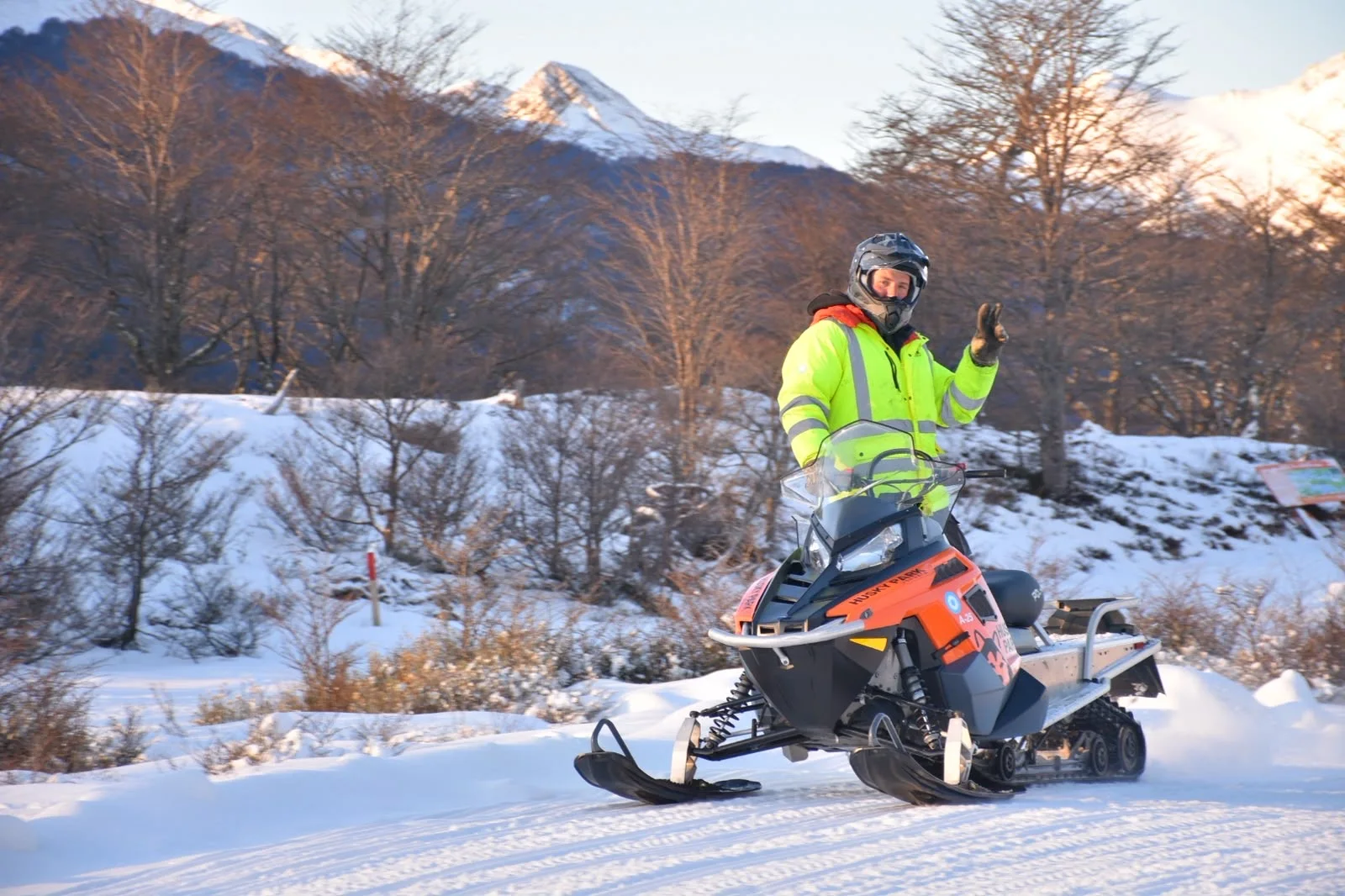 Snowmobile field work