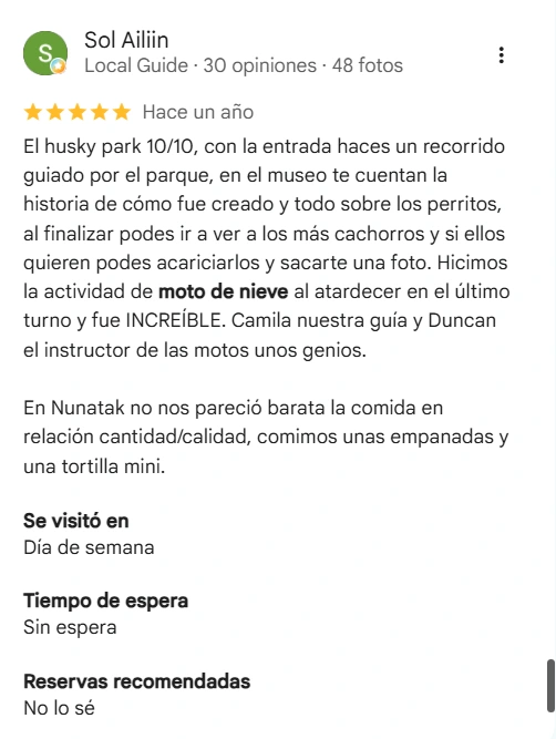 Review screenshot: Sol Ailin