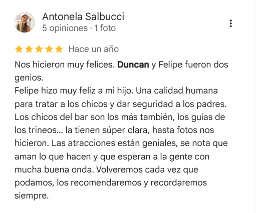 Review screenshot: Antonela Salbucci